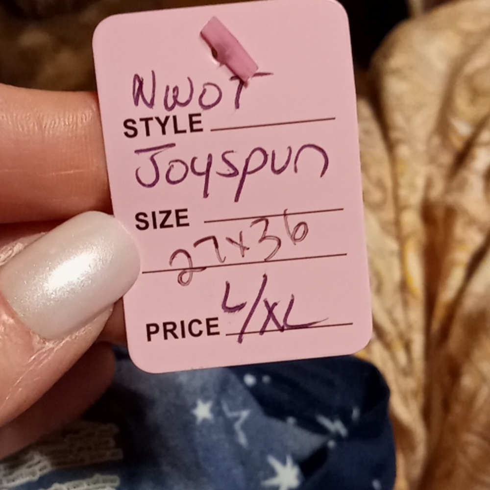 NWOT Joyspun Multiple sizes Navy Blue Star Short Sleeve nightshirt - Picture 5 of 8